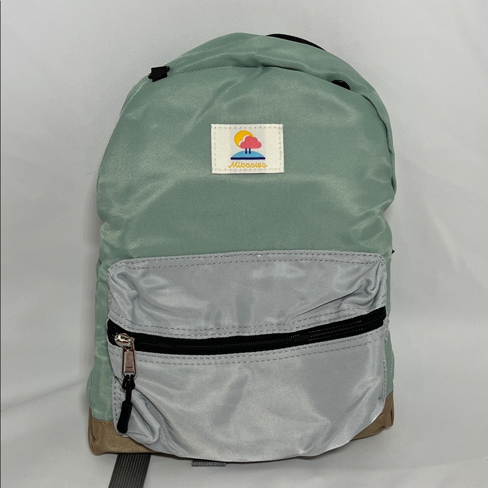 Kids' Backpack in Mint Green and Silver